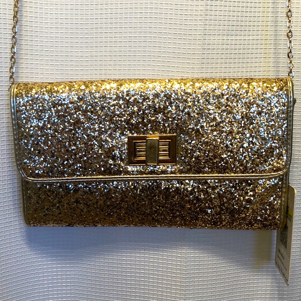 NWT Urban Expressions gold purse/clutch